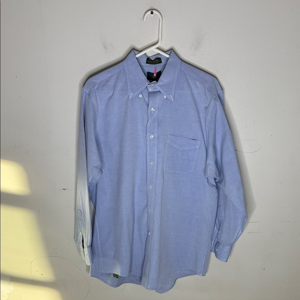 Club Room Light Blue Men's Formal Business Button Down Shirt Size 16
